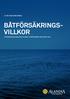 BåTföRSÄKRIngS- VIllKOR