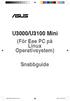 U3000/U3100 Mini. (För Eee PC på Linux Operativsystem) Snabbguide