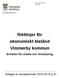 Riktlinjer för ekonomiskt bistånd Vimmerby kommun