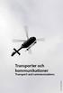 Transporter och kommunikationer Transport and communications
