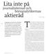 Lita inte på. aktieråd. journalisternas och börsanalytikernas