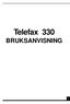 Telefax 330 BRUKSANVISNING