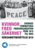 KVINNOR FRED SÄKERHET SVERIGES FEMINISTISKA FREDSORGANISATION FRÅN 1915 TILL IDAG