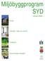 Miljöbyggprogram SYD Version 2009:1