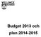 Budget 2013 och plan 2014-2015