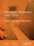 Microsoft Dynamics NAV 2015