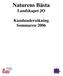 Naturens Bästa Landskapet JO. Kundundersökning Sommaren 2006