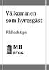 Välkommen som hyresgäst