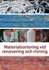 Materialsortering vid renovering och rivning