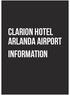 CLARION Hotel arlanda airport Information