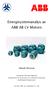 Energisystemanalys av ABB AB LV Motors