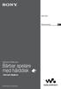 NW-HD3. Bruksanvisning. Network Walkman. Bärbar spelare med hårddisk. 2004 Sony Corporation