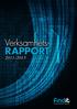 Verksamhets- RAPPORT