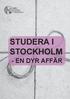 studera i stockholm - en dyr affär