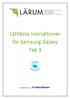 Lättlästa instruktioner för Samsung Galaxy Tab 3
