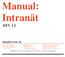 Manual: Intranät REV. 1.2