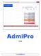 AdmiPro. Lön. E-post: program@admipro.com Hemsida: www.admipro.com