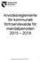 Arvodesreglemente för kommunalt förtroendevalda för mandatperioden 2015 2018