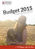 Budget 2015. Plan 2016-2017