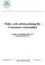 Policy och arbetsordning för Consensus verksamhet Antagen av fullmäktige 2009-10-29 Reviderad 2012-09-23