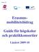 Erasmusmobilitetsbidrag. Guide för högskolor och praktikkonsortier