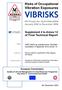 Vibration Exposures. Risks of Occupational. Supplement 4 to Annex 12 of Final Technical Report. January 2003 to December 2006