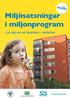 Miljösatsningar i miljonprogram. på väg mot ett Stockholm i världsklass