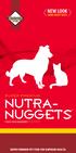 SUPER PREMIUM NUTRA NUGGETS SUPER PREMIUM PET FOOD FOR SUPERIOR HEALTH.