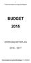 Pedersörenejdens kyrkliga samfällighet BUDGET VERKSAMHETSPLAN. Gemensamma kyrkofullmäktige 11.12.2014