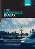 THE DIFFERENCE IS ABAX. Världens ledande leverantör av elektronisk körjournal.