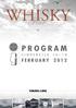 WHISKY Fair PROGRAM CINDERELLA 16 18. romach Bowmore Bunnahabhain Laphroaig Brodir Smokehead Glen Garioch Glenfiddi