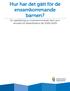 Hur har det gått för de ensamkommande barnen? En uppföljning av ensamkommande barn som anvisats till Västerbottens län 2006-2009