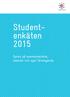 Studentenkäten 2015. Synen på examensarbete, examen och eget företagande