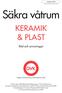 Säkra våtrum KERAMIK & PLAST. Råd och anvisningar. Oktober 2005