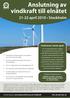 Anslutning av vindkraft till elnätet