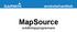 användarhandbok MapSource avbildningsprogramvara