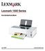 Lexmark 1500 Series. Användarhandbok