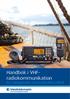 Handbok i VHF- Rannikkolaivurin radiokommunikation VHF-radioliikenneopas för radiooperatör med kusttrafikcertifikat Opas myyjille ja maahantuojille