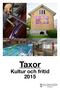 Taxor Kultur och fritid 2015