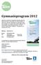 Gymnasieprogram 2012