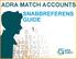 ADRA MATCH ACCOUNTS SNABBREFERENS GUIDE