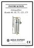 INSTRUKTION Göingefilter Kombi 40, 50, 75, 125, 175