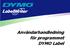Användarhandledning för programmet DYMO Label