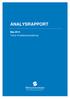 MITTUNIVERSITETET Analysrapport April 2014 ANALYSRAPPORT. Maj 2014 Tema: Kvalitetsutvärdering