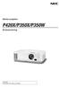 Bärbar projektor P420X/P350X/P350W. Bruksanvisning. Modell Nr. NP-P420X, NP-P350X, NP-P350W