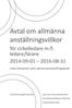Löne- och anställningsavtal för cirkelledare m.fl. ledare/lärare 2014-09-01 2016-08-31