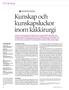 Kunskap och kunskapsluckor inom käkkirurgi