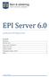 EPI Server 6.0. Lathund till Episerver. Innehåll