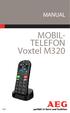 MANUAL. MOBIL- TELEFON Voxtel M320