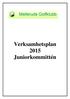 Verksamhetsplan 2015 Juniorkommittén